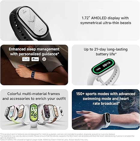 ساعت هوشمند شیائومی Mi Band 10 مدل M2459B1 - مشکی (گارانتی 18 ماهه شرکتی) - Image 2