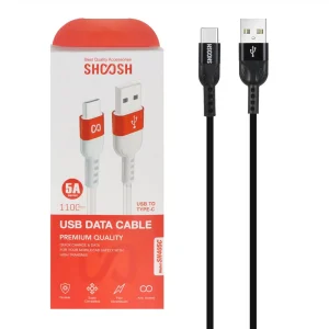 Shoosh SH405C کابل شارژ فست Type-C 1.1 متری مشکی