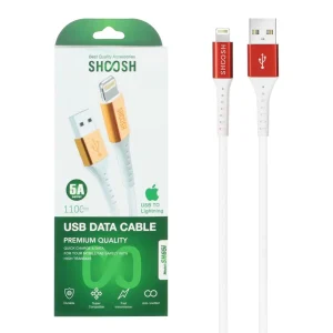 Shoosh SH65i کابل شارژ فست آیفون 1.1 متری سفید