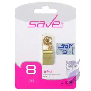 فلش مموری Save it مدل SAB ظرفیت 8GB طلایی
