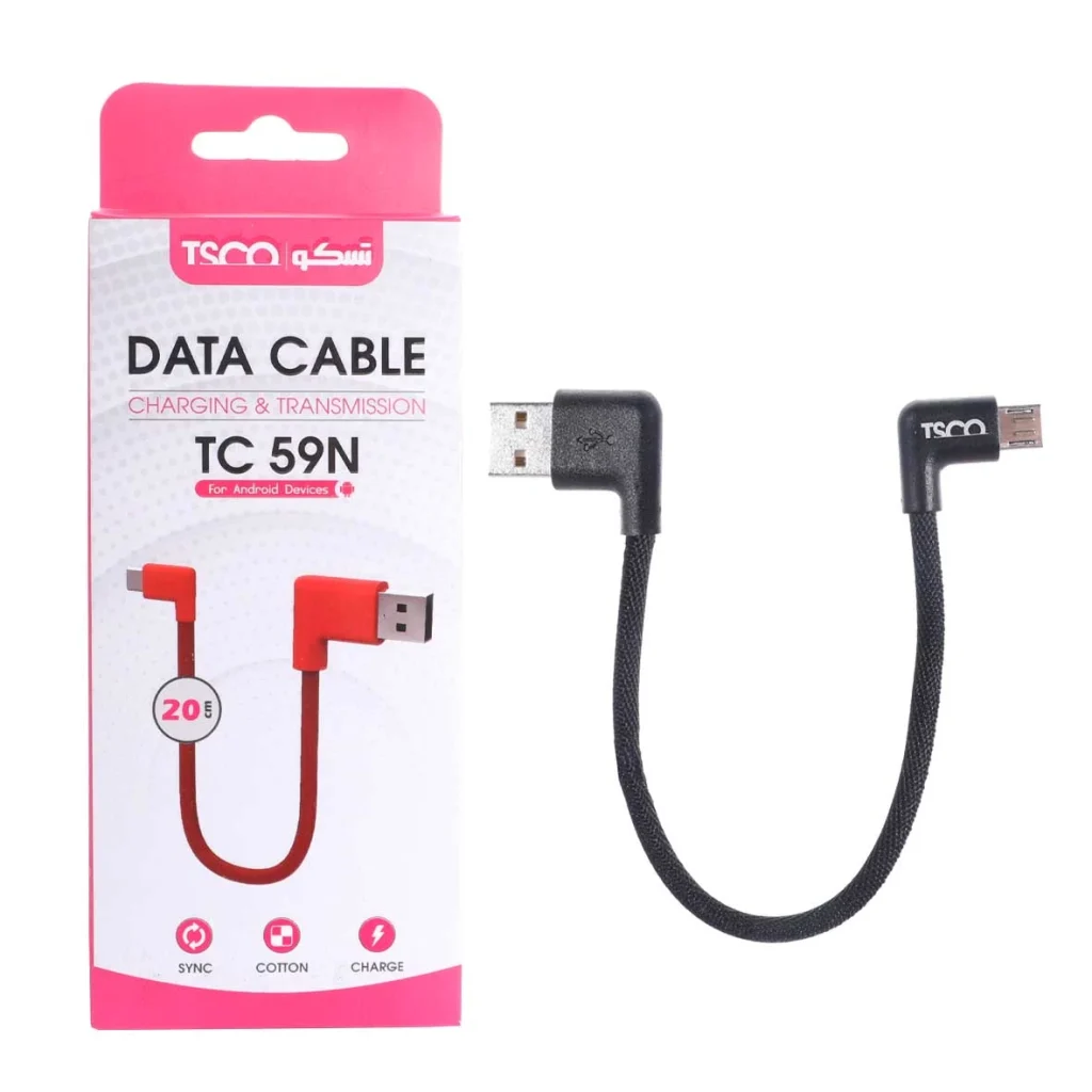 کابل شارژ پاوربانک تسکو مدل TC 59N مشکی