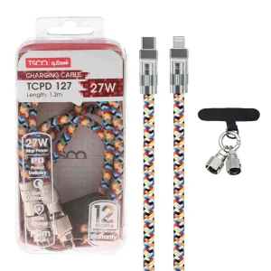 کابل تایپ سی به لایتنینگ تسکو TCPD 127 چندرنگ