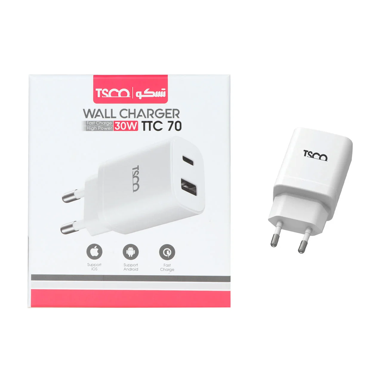 شارژر دیواری تسکو مدل TTC 70
