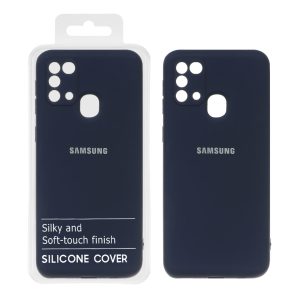 قاب نیو سیلیکون محافظ لنزدار RFF مدل Samsung Galaxy M31 - سرمه ای (پک دار)