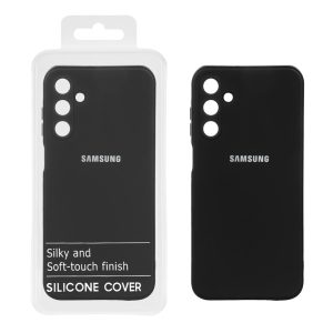 قاب نیو سیلیکون محافظ لنزدار RFF مدل Samsung Galaxy A15 - مشکی (پک دار)