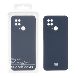 قاب نیو سیلیکون محافظ لنزدار RFF مدل Xiaomi Redmi 10C / Redmi 10 Power / Poco C40 - سرمه ای (پک دار)