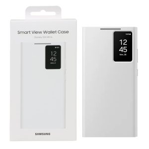 کیف هوشمند اورجینال سامسونگ Smart View Wallet Case مدل Samsung Galaxy S24 Ultra - سفید (پک دار)