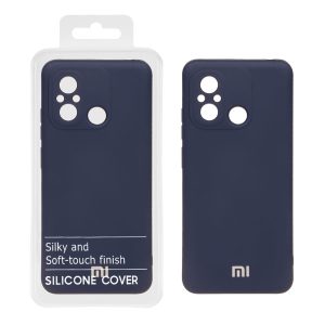قاب نیو سیلیکون محافظ لنزدار RFF مدل Xiaomi Redmi 12C / Redmi 11A / Poco C55 - سرمه ای (پک دار)
