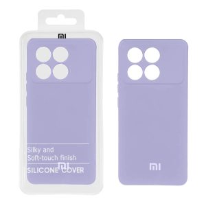 قاب نیو سیلیکون محافظ لنزدار RFF مدل Xiaomi Poco X6 Pro 5G - یاسی (پک دار)