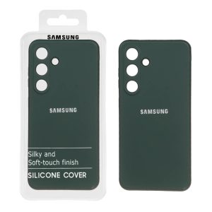 قاب نیو سیلیکون محافظ لنزدار RFF مدل Samsung Galaxy S24 - سبزتیره (پک دار)