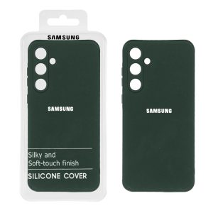 قاب نیو سیلیکون محافظ لنزدار RFF مدل Samsung Galaxy A55 - سبزتیره (پک دار)