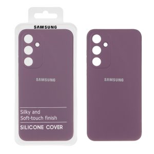 قاب نیو سیلیکون محافظ لنزدار RFF مدل Samsung Galaxy A35 - بادمجانی (پک دار)