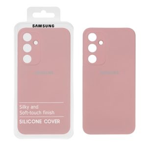 قاب نیو سیلیکون محافظ لنزدار RFF مدل Samsung Galaxy A35 - صورتی کرم (پک دار)