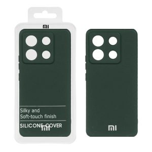 قاب نیو سیلیکون محافظ لنزدار RFF مدل Xiaomi Redmi Note 13 Pro 5G / Poco X6 5G - سبزتیره (پک دار)