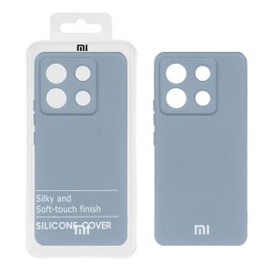 قاب نیو سیلیکون محافظ لنزدار RFF مدل Xiaomi Redmi Note 13 Pro 5G / Poco X6 5G - آبی فیلی (پک دار)