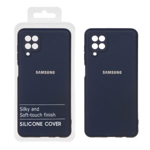 قاب نیو سیلیکون محافظ لنزدار RFF مدل Samsung Galaxy A12 / M12 / F12 - سرمه ای (پک دار)
