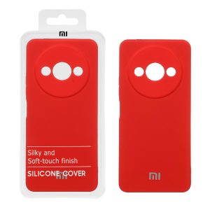 قاب نیو سیلیکون محافظ لنزدار RFF مدل Xiaomi Redmi A3 / A3x / poco C61 - قرمز (پک دار)
