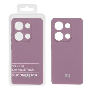 قاب نیو سیلیکون محافظ لنزدار RFF مدل Xiaomi Redmi Note 14S / Note 13 Pro 4G / M6 Pro 4G - بادمجانی (پک دار)