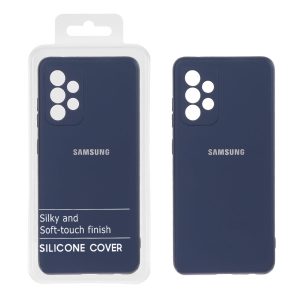 قاب نیو سیلیکون محافظ لنزدار RFF مدل Samsung Galaxy A53 - سرمه ای روشن (پک دار)
