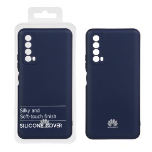 قاب نیو سیلیکون محافظ لنزدار RFF مدل Huawei Y7a - سرمه ای (پک دار)
