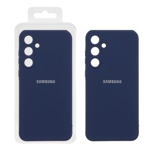 قاب نیو سیلیکون محافظ لنزدار RFF مدل Samsung Galaxy A55 - سرمه ای (پک دار)