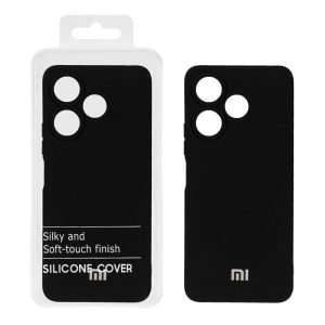 قاب نیو سیلیکون محافظ لنزدار RFF مدل Xiaomi Redmi 13X / Redmi 13 4G / Poco M6 4G - مشکی (پک دار)