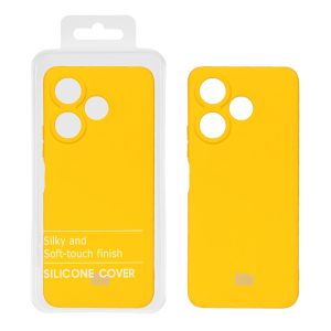 قاب نیو سیلیکون محافظ لنزدار RFF مدل Xiaomi Redmi 13X / Redmi 13 4G / Poco M6 4G - زرد (پک دار)