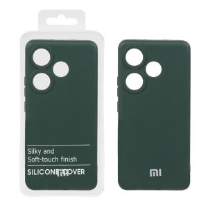 قاب نیو سیلیکون محافظ لنزدار RFF مدل Xiaomi Poco F6 - سبز تیره (پک دار)