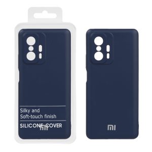 قاب نیو سیلیکون محافظ لنزدار RFF مدل Xiaomi Mi 11T / Mi 11T Pro - سرمه ای (پک دار)