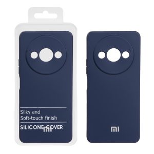 قاب نیو سیلیکون محافظ لنزدار RFF مدل Xiaomi Redmi A3 / A3x / poco C61 - سرمه ای (پک دار)