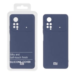 قاب نیو سیلیکون محافظ لنزدار RFF مدل Xiaomi Poco X4 Pro - سرمه ای (پک دار)