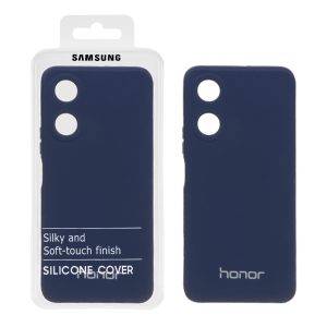 قاب نیو سیلیکون محافظ لنزدار RFF مدل Honor X5 Plus - سرمه ای (پک دار)
