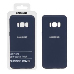 قاب نیو سیلیکون محافظ لنزدار RFF مدل Samsung Galaxy S8 - سرمه ای (پک دار)