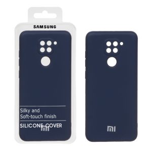 قاب نیو سیلیکون محافظ لنزدار RFF مدل Xiaomi Redmi Note 9 / Redmi 10X 5G / Redmi 10X Pro 5G - سرمه ای (پک دار)