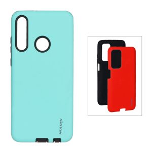 قاب دو تکه Nillkin با محافظ سوکت شارژ Huawei Y6p - سبز آبی