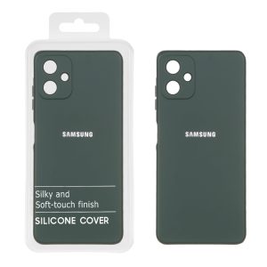 قاب نیو سیلیکون محافظ لنزدار RFF مدل Samsung Galaxy A06 - سبز تیره (پک دار)