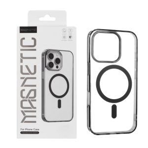 قاب اورجینال Magnetic Magsafe دور ژله ای Apple iPhone 16 Pro - مشکی (پک دار)