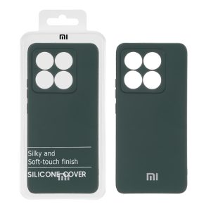 قاب نیو سیلیکون محافظ لنزدار RFF مدل Xiaomi 14T / 14T Pro - سبز تیره (پک دار)
