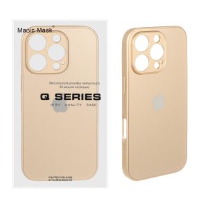 قاب اورجینال PVD ضدخش Magic Mask مدل Apple iPhone 16 Pro - طلایی (پک دار)