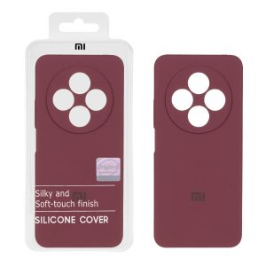 قاب سیلیکونی پاک کنی اورجینال Master Quality مدل Xiaomi Redmi 14C / Redmi A3 Pro / Redmi A4 / Poco C75 - زرشکی (پک دار)