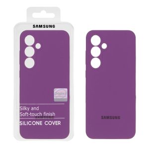 قاب سیلیکونی پاک کنی اورجینال Master Quality مدل Samsung Galaxy S24 FE - ارغوانی (پک دار)