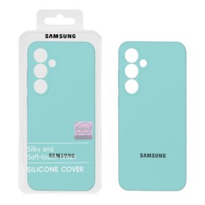قاب سیلیکونی پاک کنی اورجینال Master Quality مدل Samsung Galaxy S24 FE - سبزآبی (پک دار)