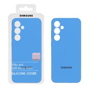قاب سیلیکونی پاک کنی اورجینال Master Quality مدل Samsung Galaxy S24 FE - آبی (پک دار)