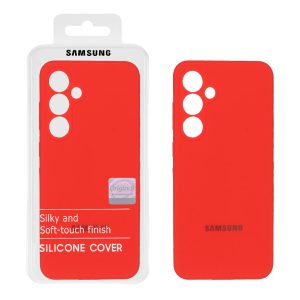 قاب سیلیکونی پاک کنی اورجینال Master Quality مدل Samsung Galaxy S24 FE - قرمز (پک دار)