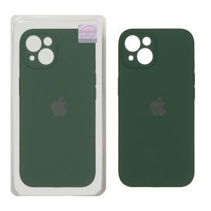 قاب سیلیکونی پاک کنی اورجینال Master Quality مدل Apple iPhone 13 / iPhone 14 - سبز تیره (پک دار)