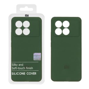 قاب سیلیکونی پاک کنی اورجینال Master Quality مدل Xiaomi Poco X6 Pro 5G / Redmi K70E - سبز تیره (پک دار)