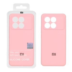 قاب سیلیکونی پاک کنی اورجینال Master Quality مدل Xiaomi Poco X6 Pro 5G / Redmi K70E - صورتی (پک دار)