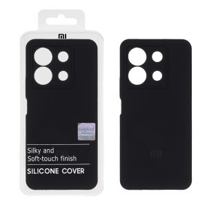 قاب سیلیکونی پاک کنی اورجینال Master Quality مدل Xiaomi Redmi Note 13 Pro 5G / Poco X6 5G - مشکی (پک دار)