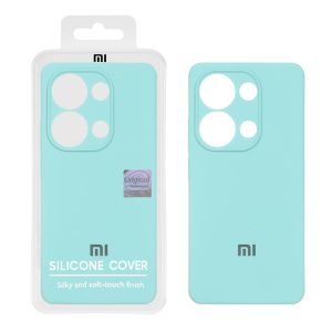 قاب سیلیکونی پاک کنی اورجینال Master Quality مدل Xiaomi Redmi Note 14S / Note 13 Pro 4G / M6 Pro 4G - سبز آبی (پک دار)