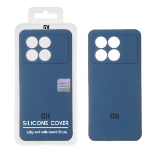 قاب سیلیکونی پاک کنی اورجینال Master Quality مدل Xiaomi Poco X6 Pro 5G / Redmi K70E - آبی تیره (پک دار)